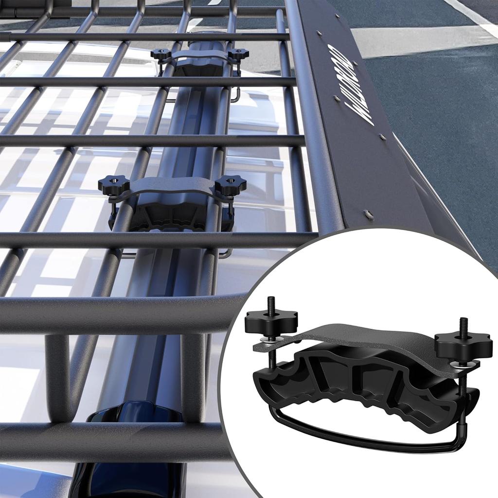 WILDROAD Universal Roof Rack U-Bolt, Upgraded 2 PCS Cargo Rack U Bolts, Replacement Hardware Mounting Kit for Roof Rack and Roof Platform