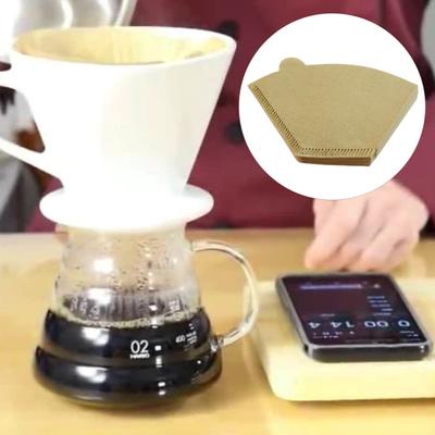 40/100 шт., белая/деревянная цветная воронка для кофе, одноразовая прочная одноразовая чашка-капельница в форме конуса