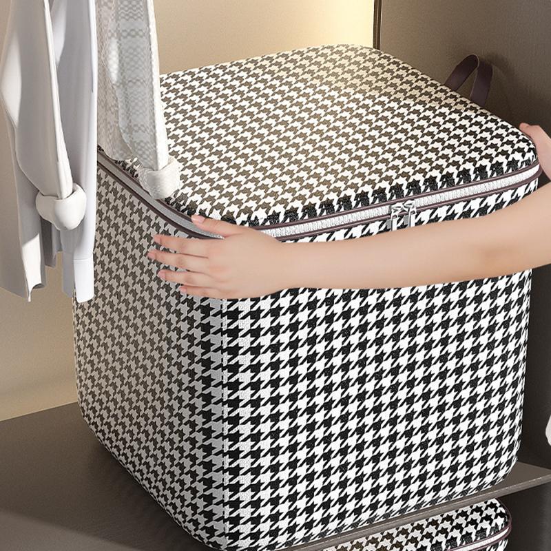 Утолщенная сумка для хранения одежды с застежкой-молнией, большая вместительная пылезащитная сумка для одежды, подушка-органайзер, коробка 100-180 л