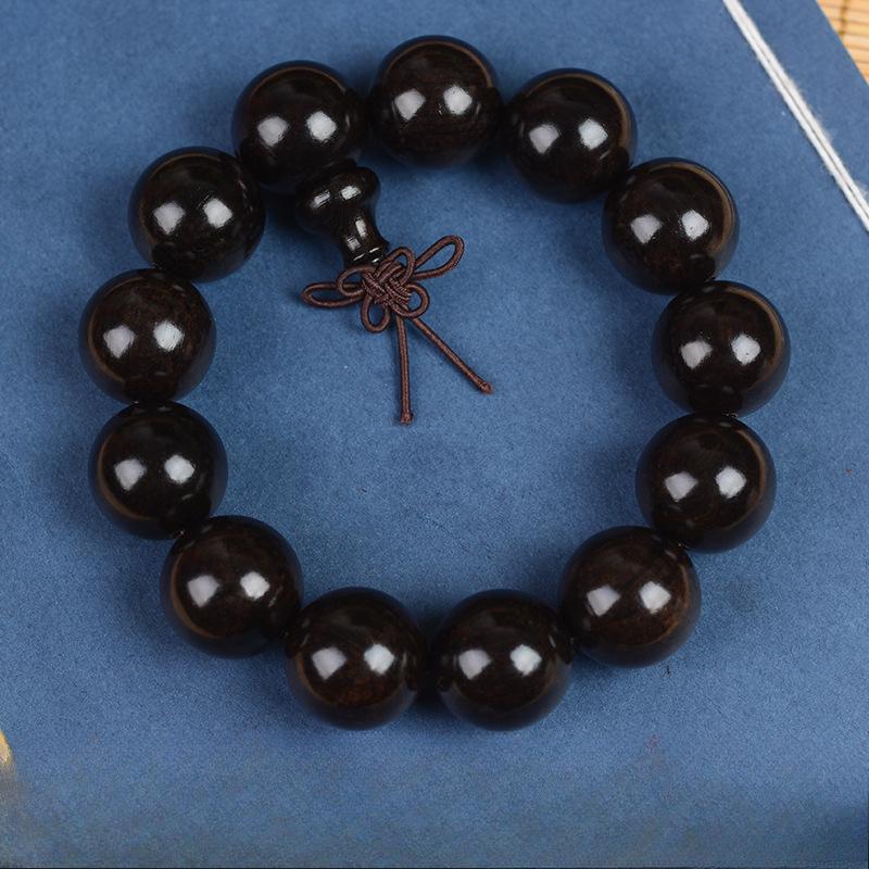 Красный сандал, Черный сандал, Эбеновое дерево, Черный сандал, Бусины Будды, Браслет Вэньвань из сандала 108 бусин.