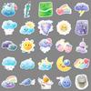 50 Mood Weather Graffiti Stickers Cartoon Hand-painted Decorative Mobile Phone Water Cup Stickers