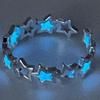 Open Luminous Star Ring Glow in Dark Light Adjustable Ring Exquisite Glowing Finger Ring  Couples