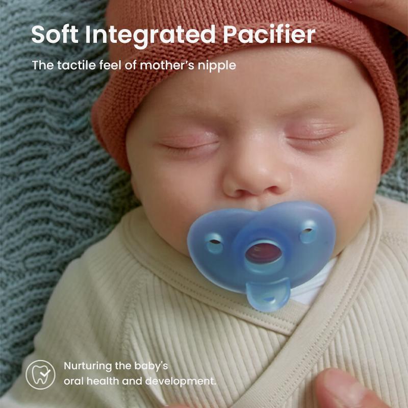 Philips Avent Soothie Pacifier Интегрированная полностью силиконовая успокаивающая соска для новорожденного ребенка 0–6 месяцев