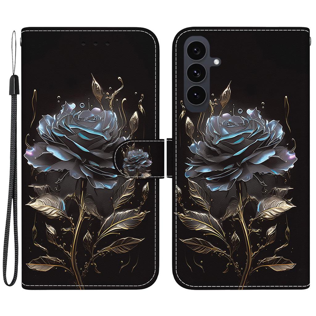 Для Samsung Galaxy S25 FE Кошелек Чехол для телефона Противоударный Печать узоров Кожаный Чехол-книжка с ремешком