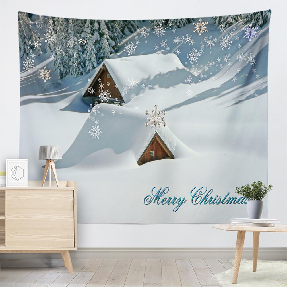 Украшение рождественской елки, гобелен с принтом, домашняя гостиная, спальня, настенный фон, тканевый гобелен
