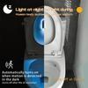Human Motion Sensor Toilet Light Toilet Bowl Night Lights 8-16 RGB Colors Backlight with Projector for Bathroom Washroom WC Lamp