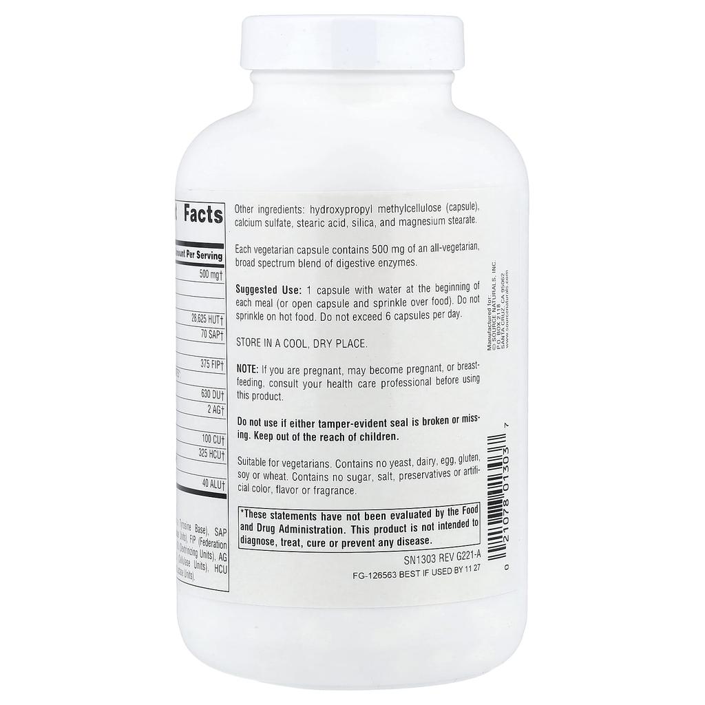 Daily Essential Enzymes®, 240 Veggie Capsules