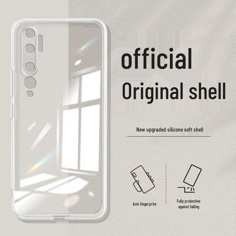 Совместимо с Xiaomi CC9 Pro: Однотонный, Дизайн Кубика Рубика, Жидкий Силикон, Полностью Покрывающий, Ударопрочный, Мягкий Чехол с Прямыми Краями.