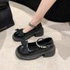 Women Lolita Shoes Thick Platform Spring High Quality New Butterfly Knot Solid Color Fashion Mary Janes Women's Shoes