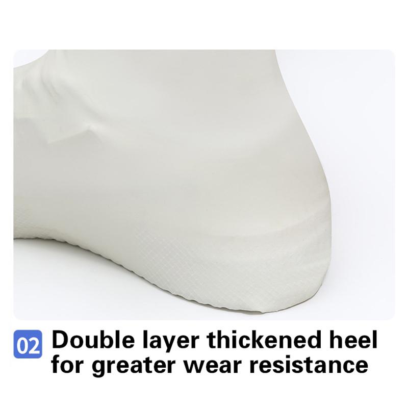 Многоразовые непромокаемые чехлы для обуви, силиконовые уличные непромокаемые ботинки, аксессуары для прогулочной обуви, многоразовые бахилы, 1 пара