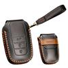 TECART Genuine Leather Key Case Cover for Compatible with New Land and Genuine Fit Toyota, Harrier, Hilux, Cruiser, Mirai, Crown, Crossover, Yaris,