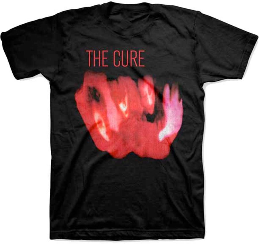 The Cure-Pornography Album Cover-Medium Black T-shirt