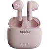 SUDIO A1 Wireless Earphones Open Ear Type iOS Android Compatible IPX4 Level Waterproof Design Scandinavian Design SDGs Sustainable Gift [] (Pink)