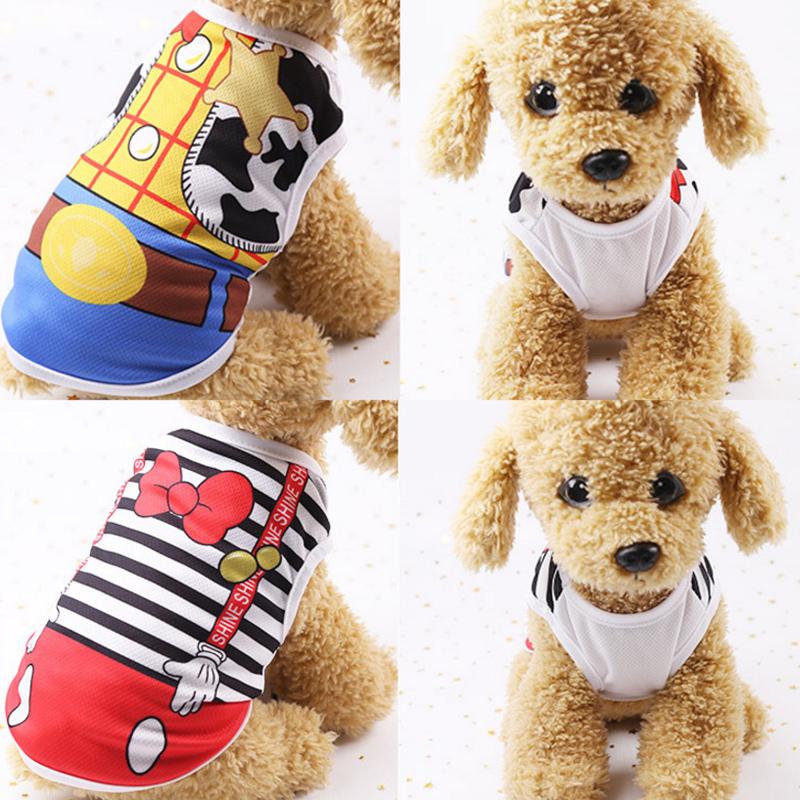 Простой сетчатый дышащий жилет, различная одежда, одежда для домашних животных, 1 шт., новая футболка, кошка, щенок, летняя маленькая собака, плюшевый милый питомец