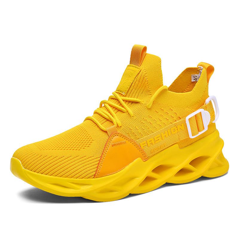 Большой размер 46 Blade Shoes Весенние кроссовки Flyweave Mesh Повседневная обувь