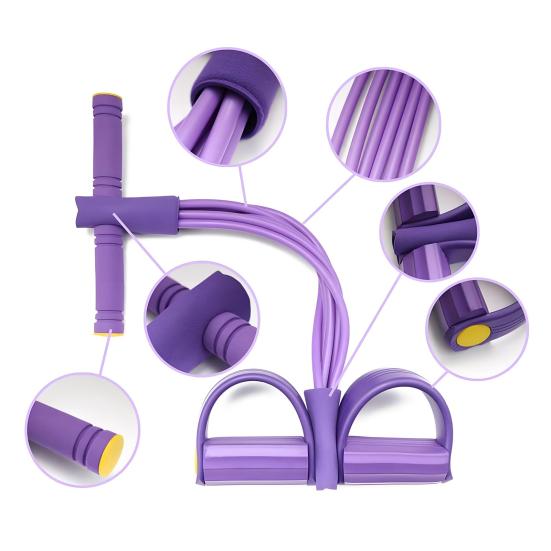 6/8-трубчатая педаль-тяга, эспандер с ручкой, многофункциональный эластичный канат для йоги, подъема корпуса, для мужчин и женщин, натяжитель педали, тренажер, оборудование для тренировок