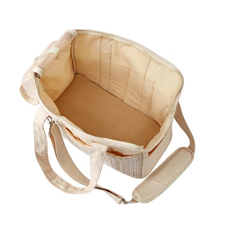 2024 New Design Cotton Polyester Breathable Carrying 5 kg Pet Cats Dog Out Portable Soft Pad Tote Shoulder Bag