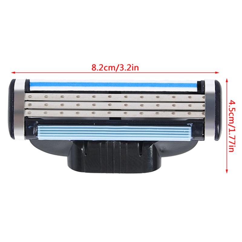 4 шт. Мужские бритвенные лезвия для Gillette Fusion 3-слойные сменные кассеты для бритвы