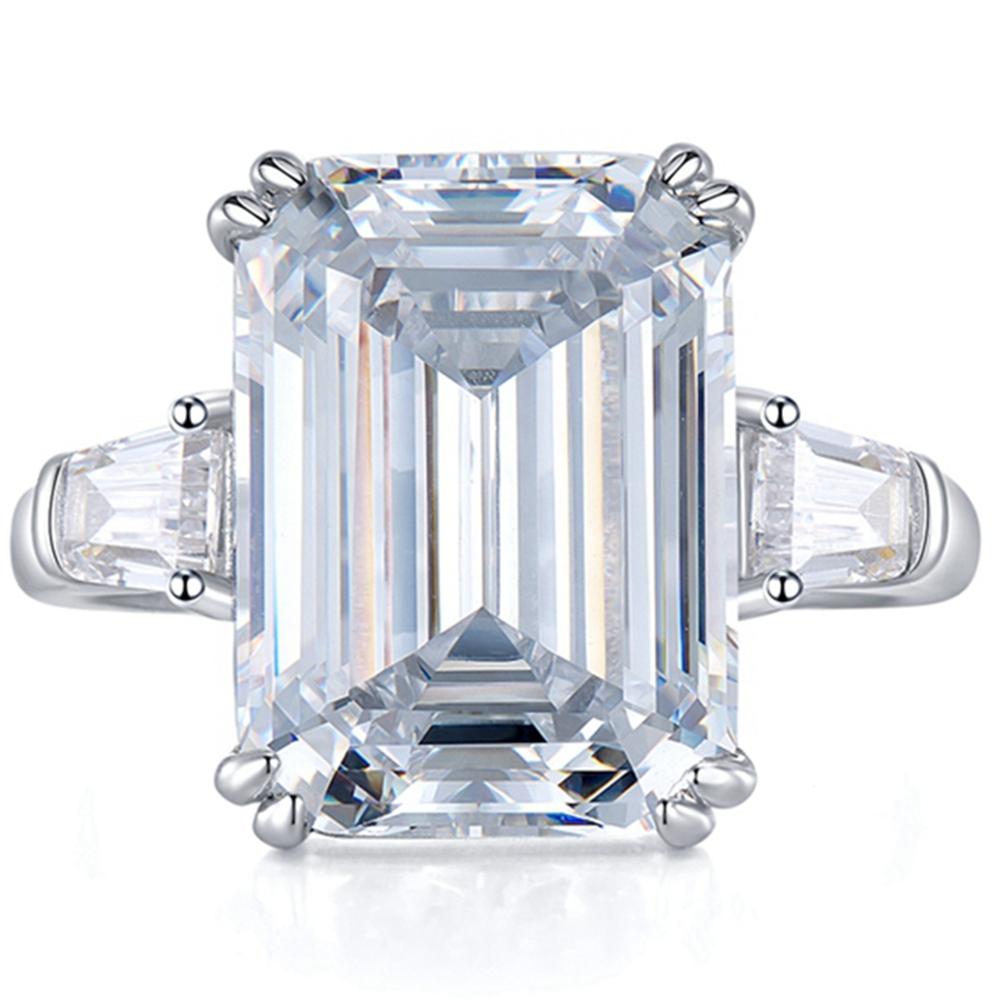 Модное кольцо из 18-каратного белого золота 11*15 мм с сапфиром из курнда для женщин, свадебный подарок, стерлинговое серебро 925 пробы, роскошные ювелирные изделия