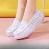 Туфли медсестры Женские дышащие туфли на мягкой подошве Толстая подошва Нескользящие Туфли на плоской подошве Удобная обувь