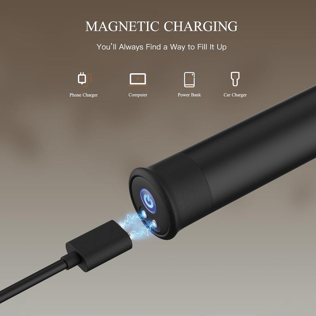 Mini Bullet Vibrator Rechargeable Lipstick Vibrator, 10 Vibration Modes, Waterproof Nipple G-spot Stimulator, Female Sex Toys