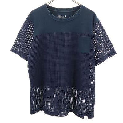 WHITE MOUNTAINEERING сделано в Японии Футболка с коротким рукавом 2 Сетчатые вставки Мужская Б/у