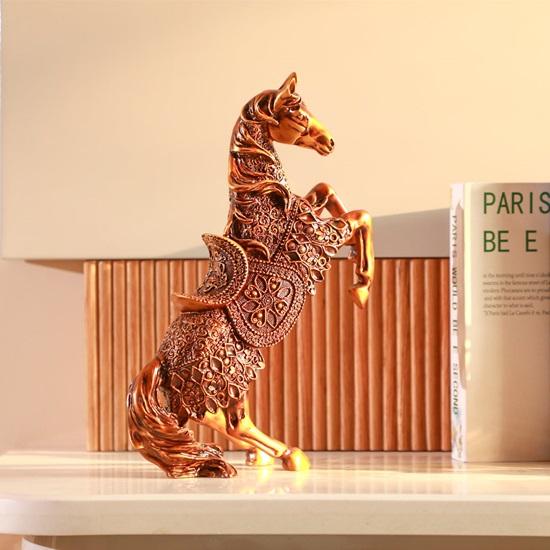 34.9758 см Статуя восходящей лошади Элегантная статуэтка лошади для гостиной, офиса и кабинета Идеальный подарок