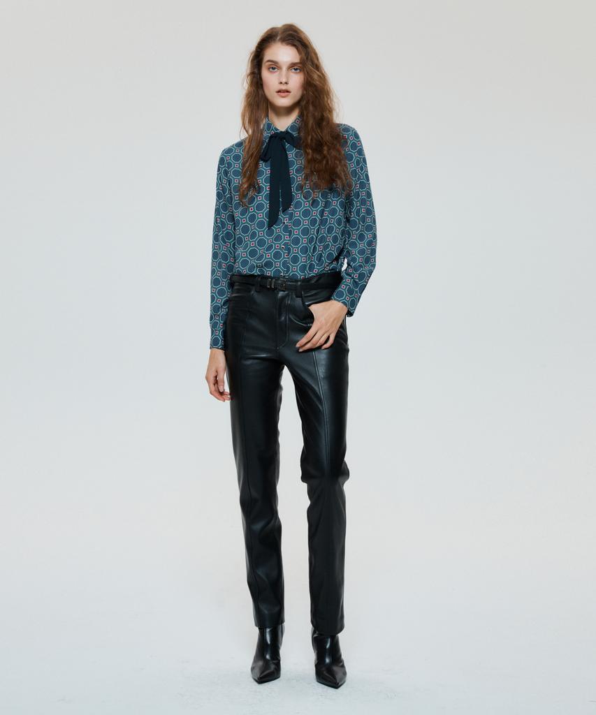 UNTAGE Leather Slim Trousers_Uth-Fp32