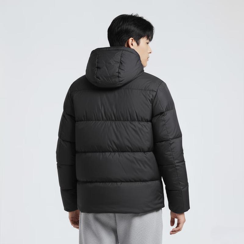 adidas Мужская базовая короткая пуховая куртка с капюшоном KC2478