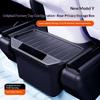 For Tesla Model Y Rear Seat Storage Box Trash Can Organizer Under Air Vent Universal Fit 2021 2024 Center Console Interior