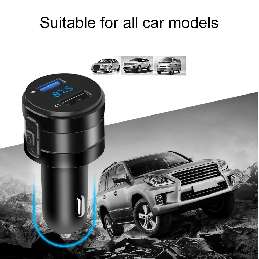 FM Transmitter Car Wireless Bluetooth FM Radio Modulator Car Kit 2.1A USB Car Charger Handsfree Aux Audio MP3 Player