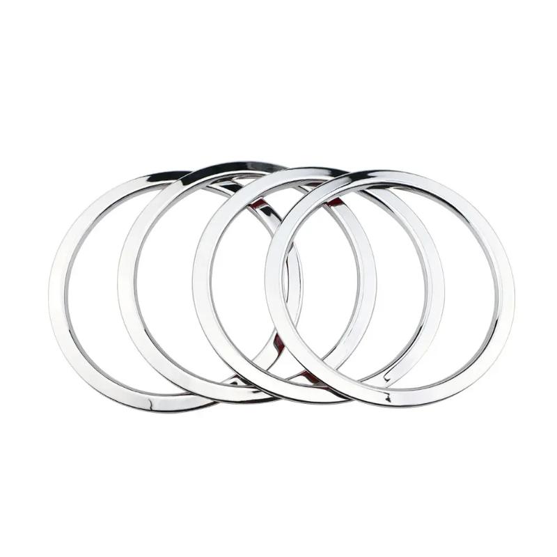 4Pcs ABS Stereo Cover Circle Sticker Accessories Car Door Radio Speaker Ring for Nissan X-Trail Xtrail T32 2014 - 2022