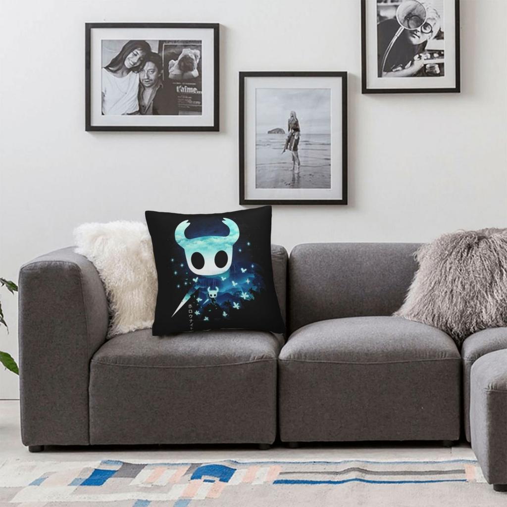Hollow Knight Silksong Наволочка Печатная Полиэстеровая Чехол для Подушки Подарок Чехол для Декоративной Подушки Гостиная Молния 40*40см
