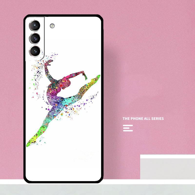 Акварельный чехол для телефона с принтом гимнастики для Samsung Galaxy S25 S26 Ultra S20 S21 S22 S23 S24 S10 Plus S25 FE Чехол Coque