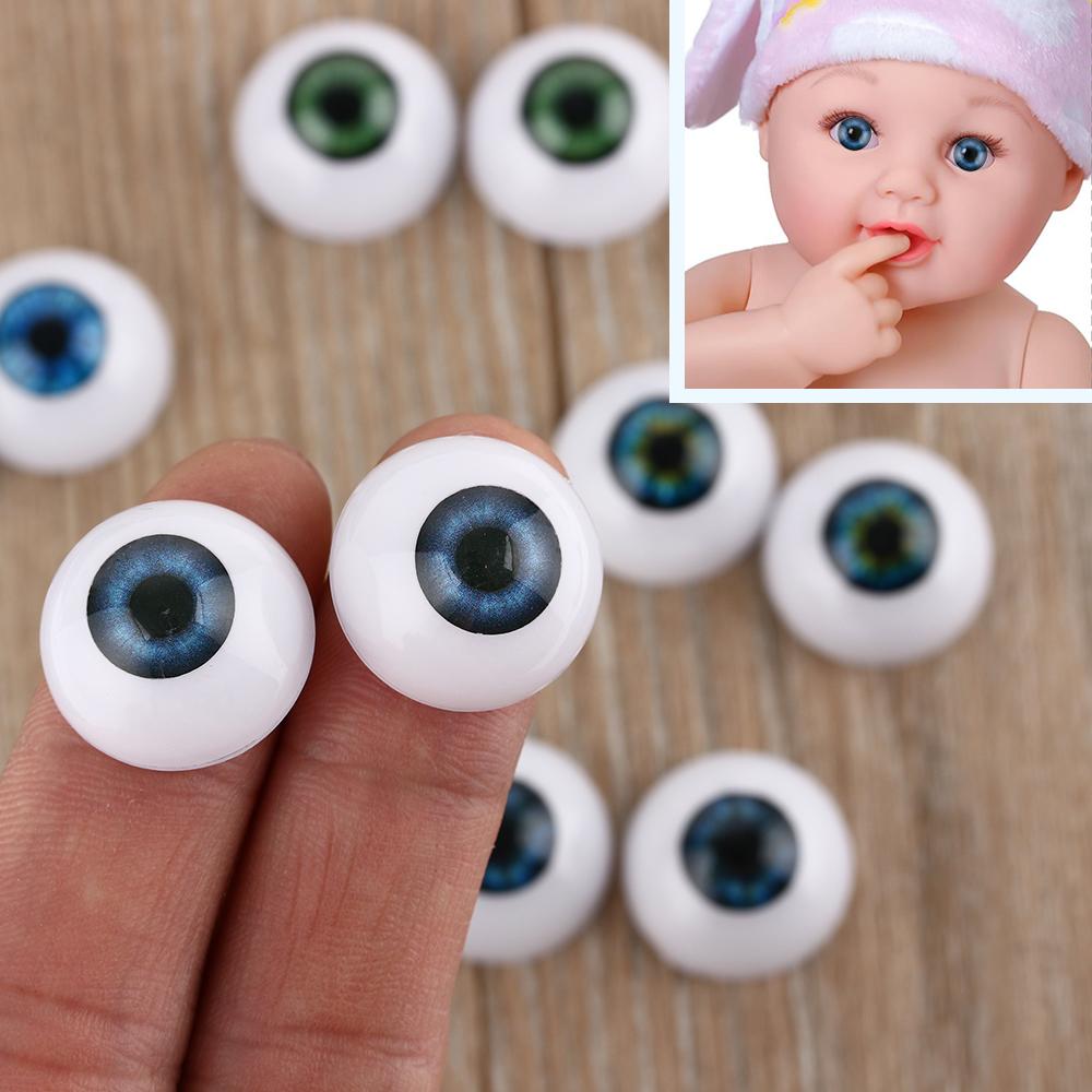 20MM Kids Toy Real Like Accessories Half Round Hollow Realistic Dolls Eyes Eyeballs 20inch New Baby