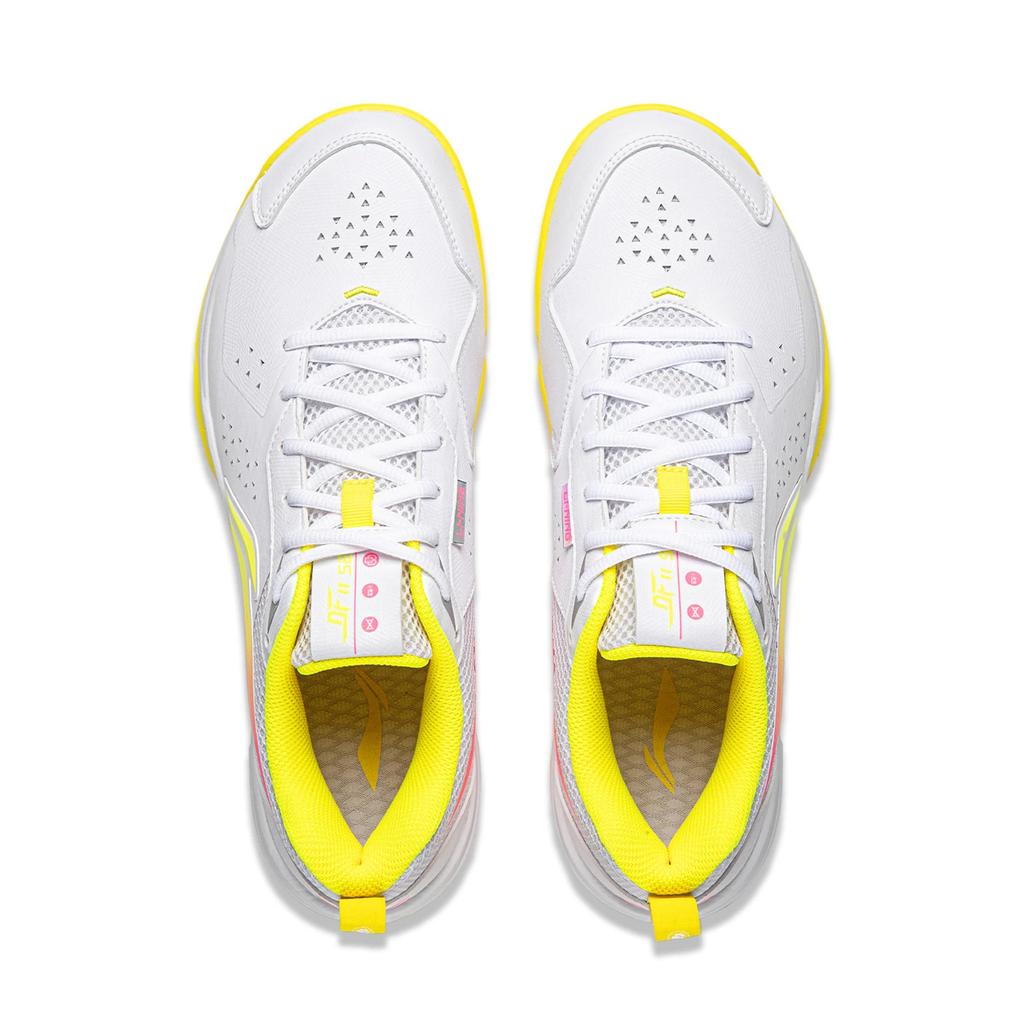 Li Ning Blade 2 SE Износостойкие Дышащие Покрытие Поддержка Низкие Бадминтонные Кроссовки Унисекс Белый Розовый AYTW001-2