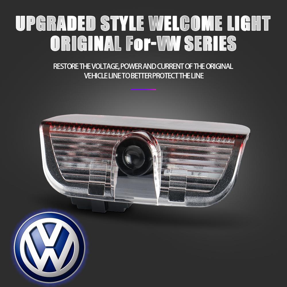 2pcs Car Door HD Welcome Light Laser Projector For Volkswagen VW Jetta Lavida Bora polo passat b6 b8 mk6 golf R Rline accessorie yzk045