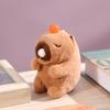 Cartoon Capybara Plush Doll Toy Soft Cotton Stuffed Animal Doll Plushies Hanging Ornament Super Wagging Tail/Blowing Bubbles Capybara Plush