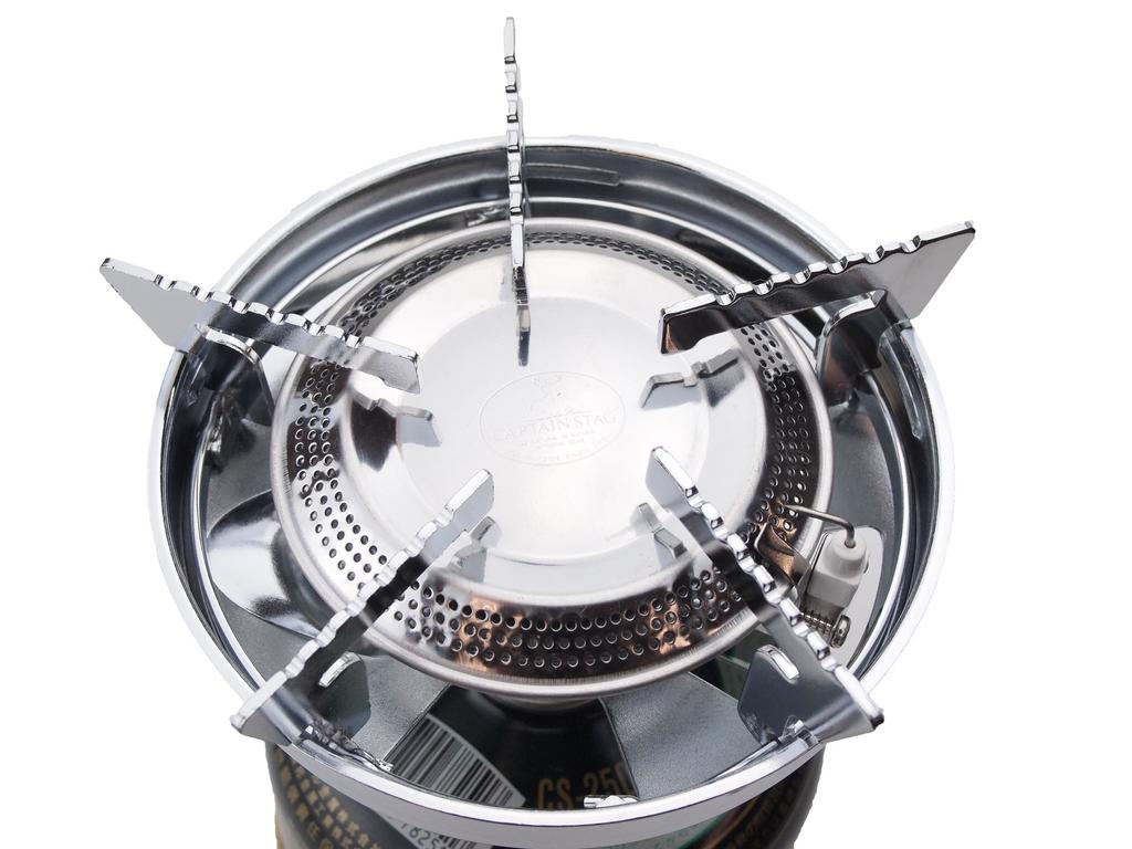 Captain Stag Camping Small Gas Burner Stove Piezoelectric Ignition Cooker Set with Bag M-7903