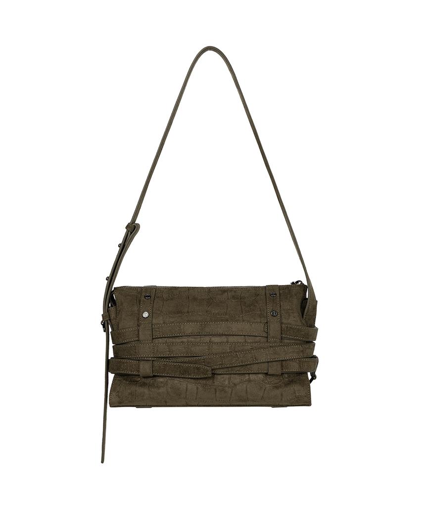 Treemingbird Multi-Belted Mini Shouder Bag [ Khaki ]