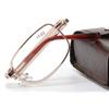 Reading Glasses Men Women Folding Spectacles Spectacles Frame Tr Glasses +1.0 +1.5 +2.0 +2.5 +3.0 +3.5 +4.0 With Leather Case