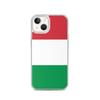 Coque iPhone - Drapeau Italie - Modèle Souple - Plastique Transparent - Compatible iPhone 13