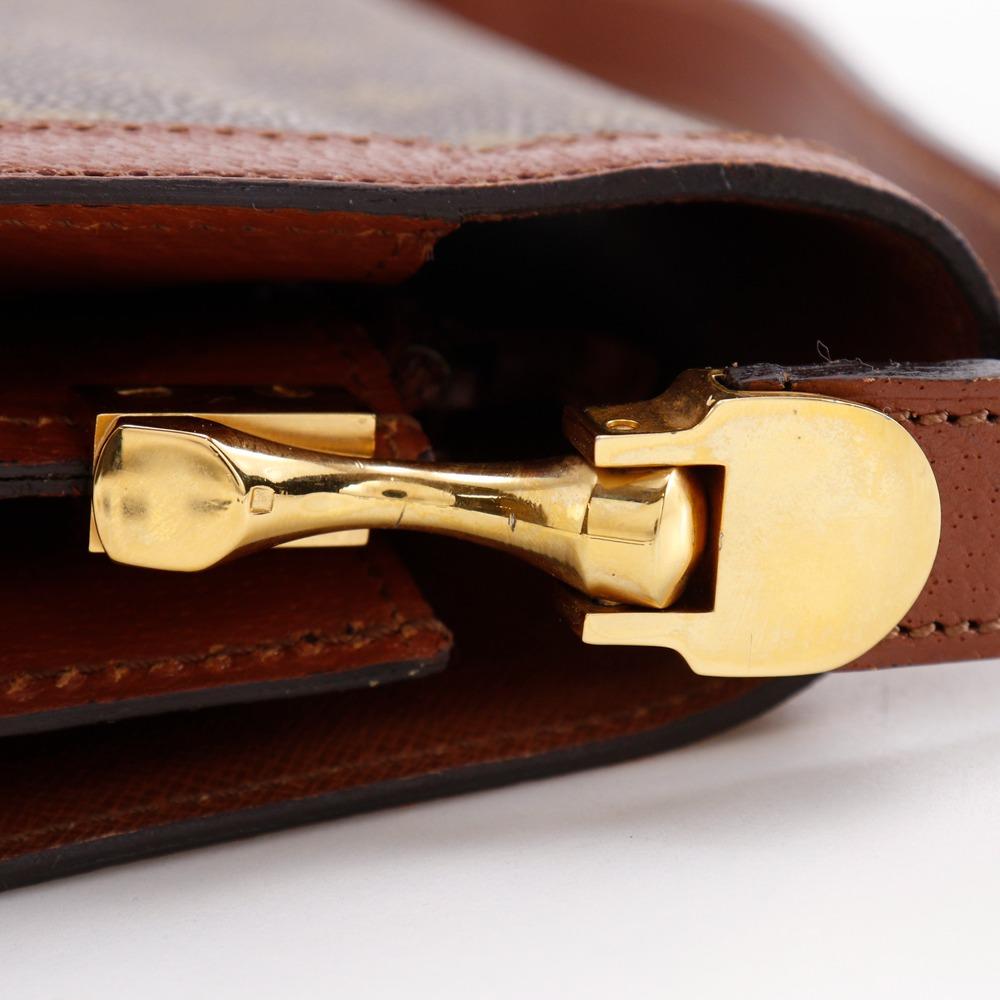 Louis Vuitton Sac Dauphine Shoulder Bag M51410 Vintage Brown Monogram Canvas Women Used