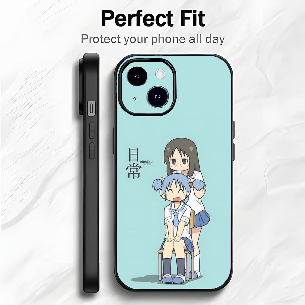 Милый забавный Slice Аниме N-Nichijou Чехол для телефона Чехол для телефона Мягкая упаковка Легкий Для iPhone17 16 15 14 13ProMax