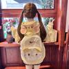 Pattern Animal Cat Embroidered Schoolbag Cartoon Backpack Cute Bag Gift Kids