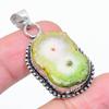 Lemon Solar Quartz Handmade 925 Sterling Silver Jewelry Pendant 1.65" R7I32