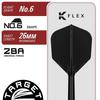 Target Japan BLACK MARQUE SPINEL Игрок Rin Yoshimuta 90% Вольфрама K-Flex 2BA Мягкий Наконечник Набор Дротиков 21.5г 2BA МЯГКИЙ НАКОНЕЧНИК ДРОТИКИ K-Flex Форма №6 Оперения