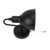 Vintage Wall Lamp Black Pull Chain E26 Hardwired Iron Classic Industrial Wall Sconce for Home
