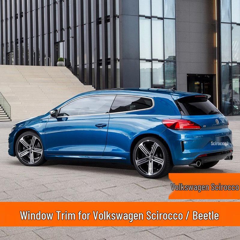 Stainless Steel Bright Window Trim & Door Edge Strips for Beetle and Scirocco