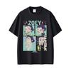 Kpop Demon Hunters Rumi Mira Zoey T Shirt Men Women Casual Cotton Vintage Short Sleeve T-shirts Men's Cartoon Fashion Streetwear